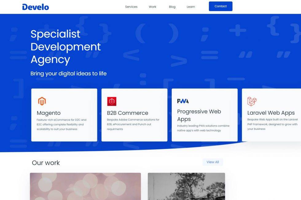 DEvelo website